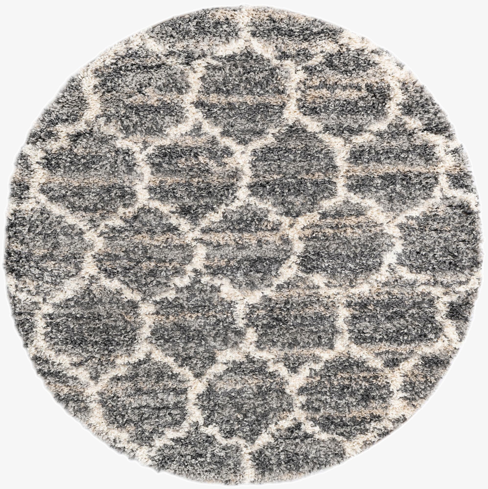  5' x 5' Athena Shag Round Rug