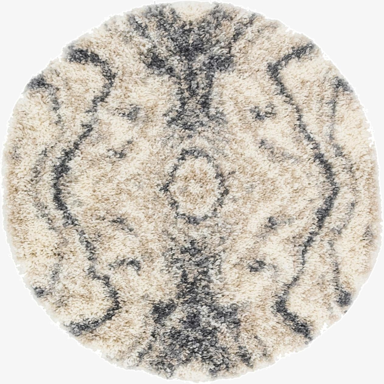 3' 3 x 3' 3 Athena Shag Round Rug