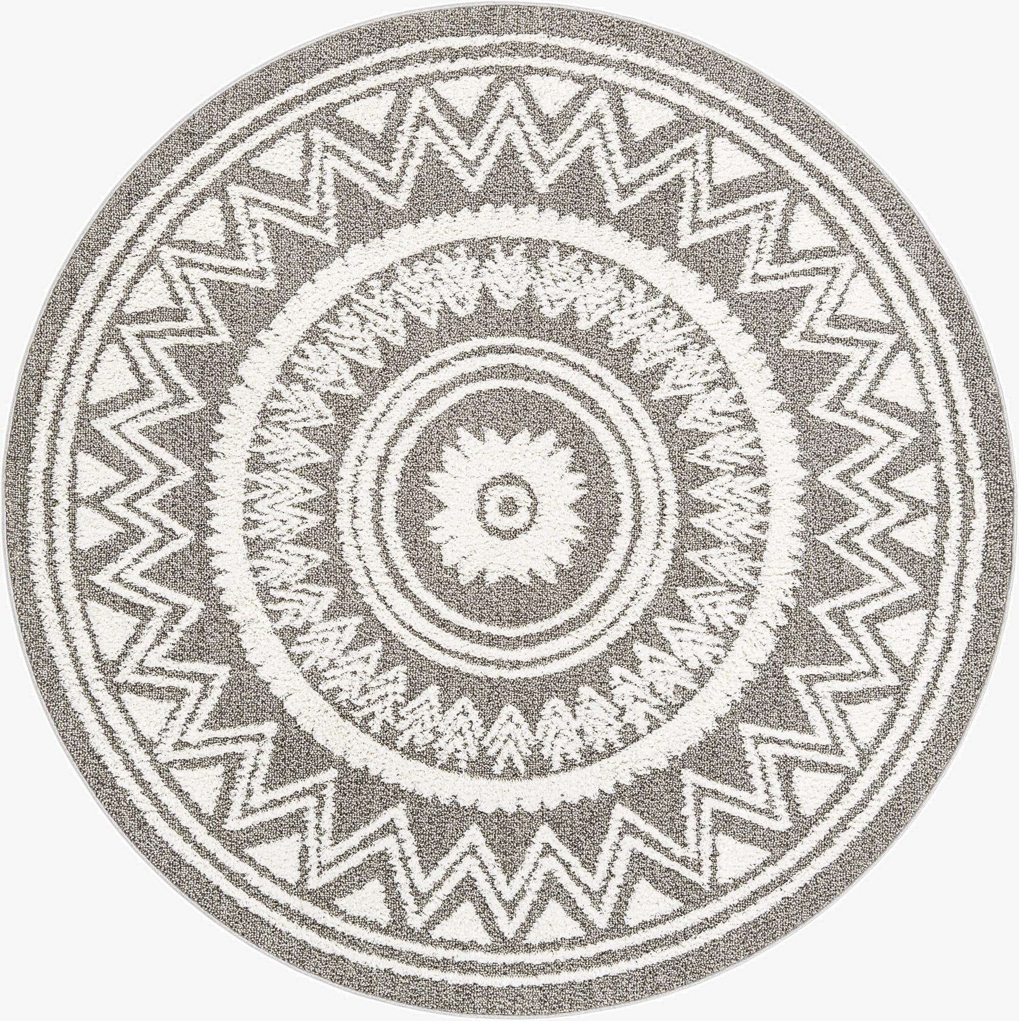  7' 10 x 7' 10 Boho Round Rug