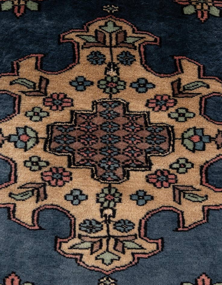 Detail image of  2' 7 x 2' 8  Hand Knotted Bokhara Oriental Round Rug