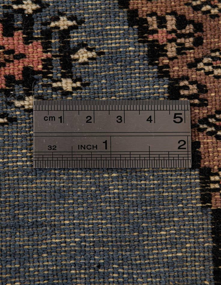 Detail image of  3' x 3'  Hand Knotted Bokhara Oriental Wool Round Rug