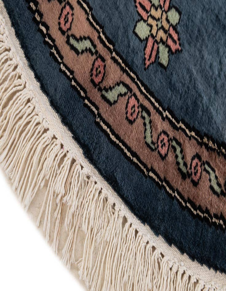 Detail image of  2' 8 x 2' 8  Hand Knotted Bokhara Oriental Round Rug