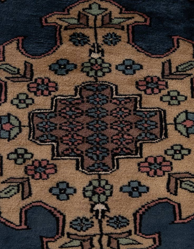 Detail image of  2' 8 x 2' 8  Hand Knotted Bokhara Oriental Round Rug