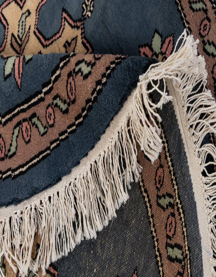 Detail image of  2' 8 x 2' 8  Hand Knotted Bokhara Oriental Round Rug