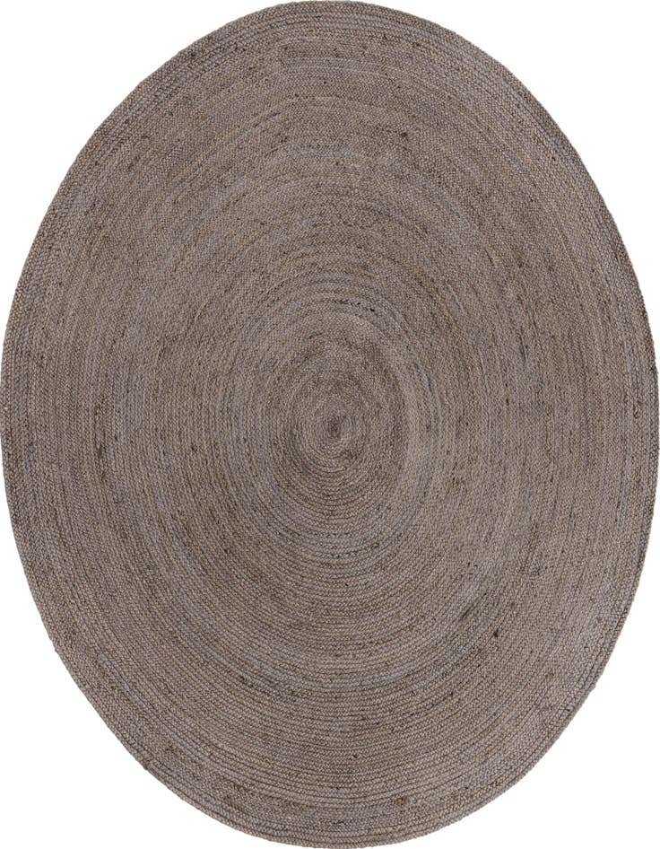 Detail image of  8' x 8'  Hand Braided Jute Round Rug