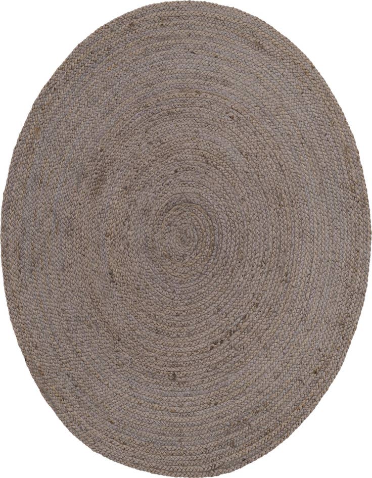 Detail image of  5' 1 x 5' 1  Hand Braided Jute Round Rug