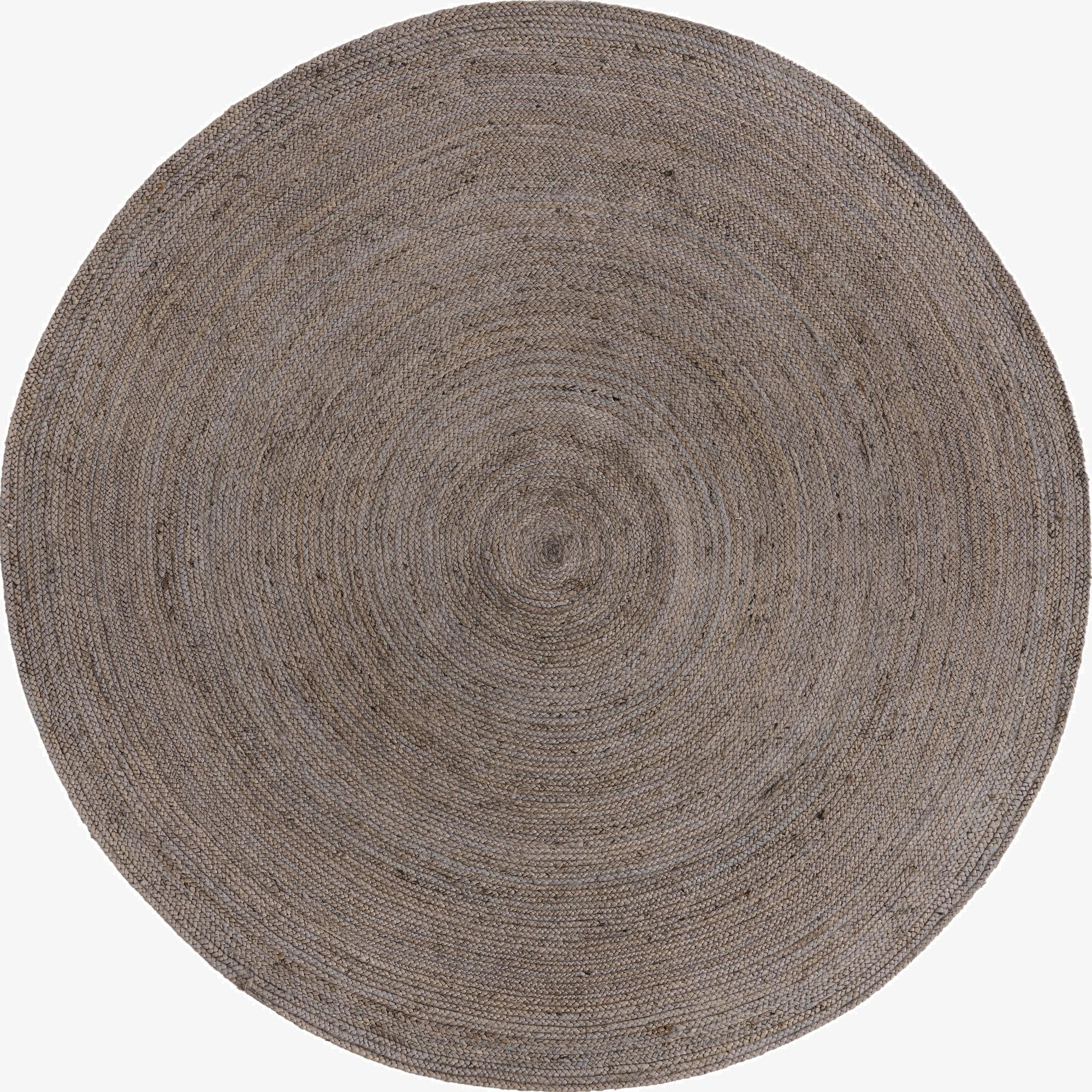  8' x 8'  Hand Braided Jute Round Rug