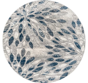 Gray 8' x 8' Charleston Round Rug | Rugs.com