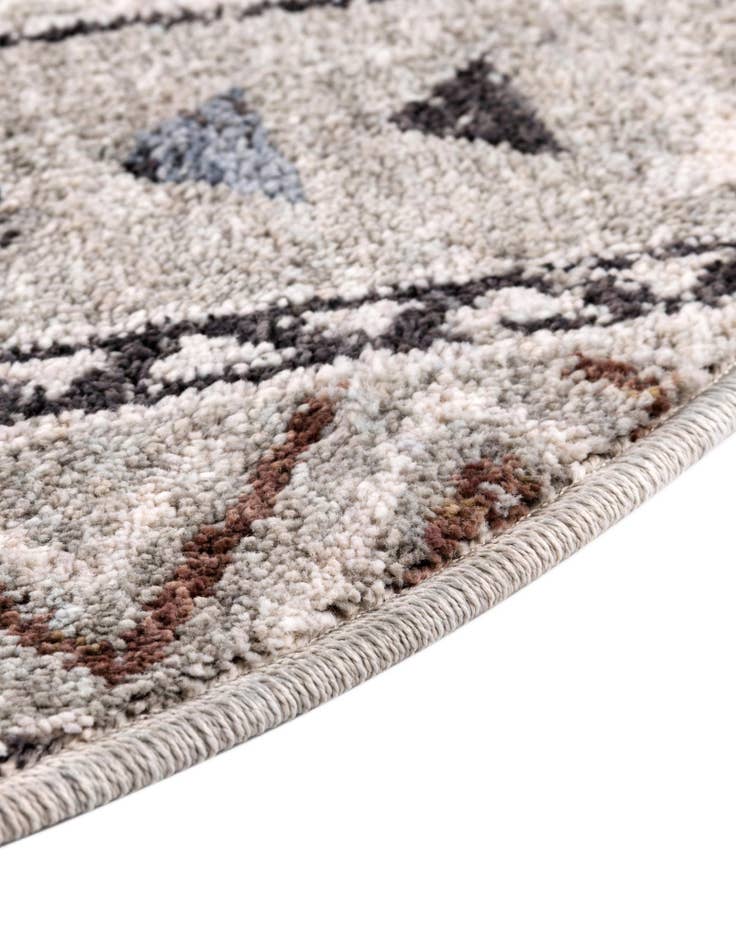 Detail image of  7' x 7' Eco Southwestern Round Rug