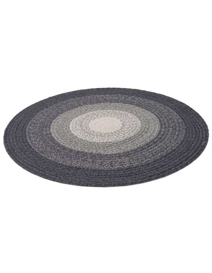 Detail image of  3' 1 x 3' 1  Hand Hand Braided Wool Round Rug