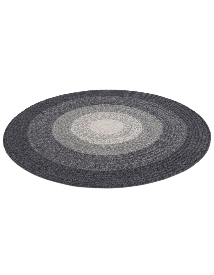 Detail image of  3' 1 x 3' 1  Hand Hand Braided Wool Round Rug