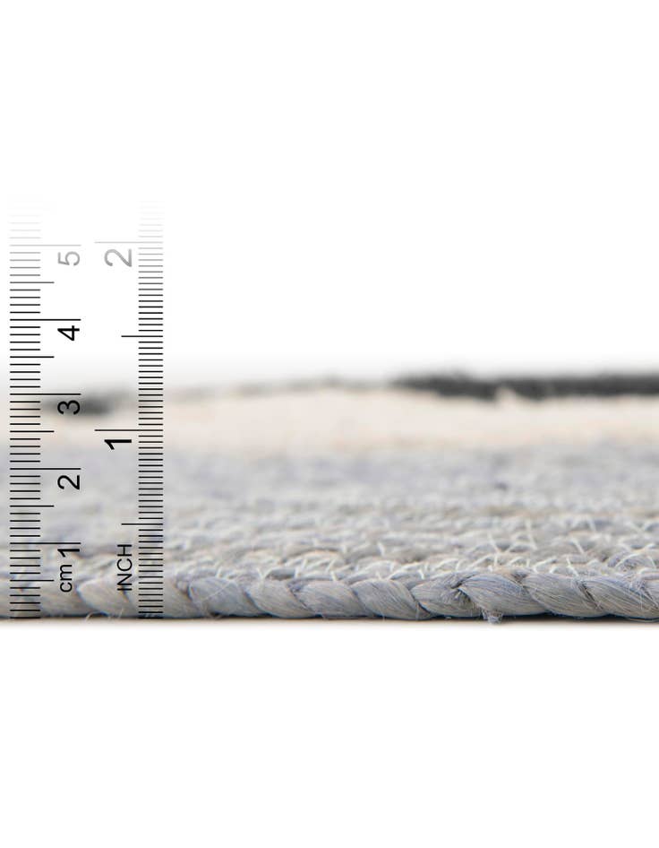 Detail image of  4' 1 x 4' 1  Hand Braided Kids Braided Jute Round Rug