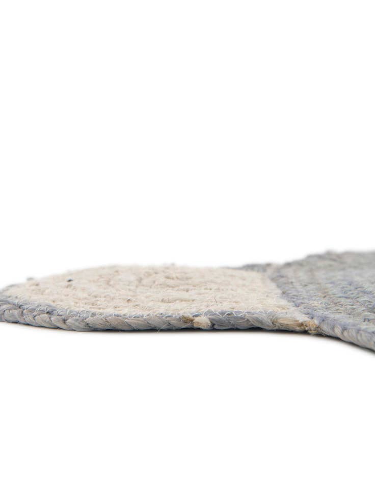 Detail image of  4' 1 x 4' 1  Hand Braided Kids Braided Jute Round Rug