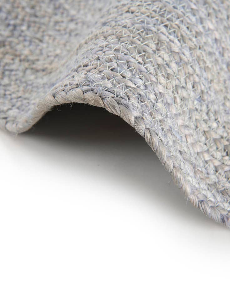 Detail image of  4' 1 x 4' 1  Hand Braided Kids Braided Jute Round Rug