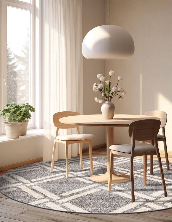 Detail image of  8' x 8' Lattice Round Rug