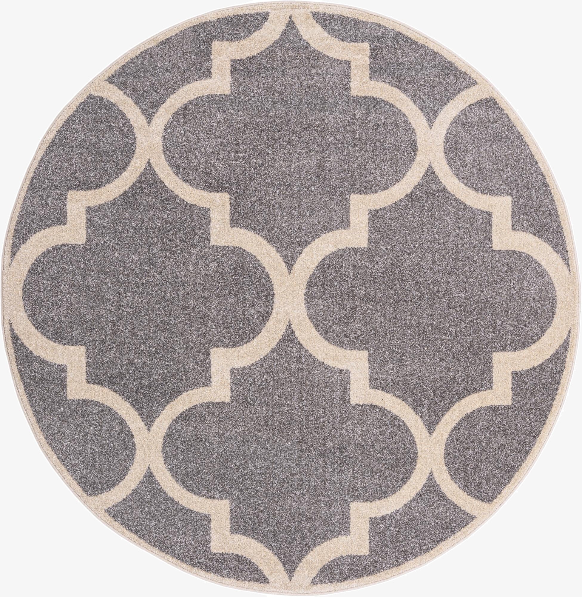  6' x 6' Lattice Round Rug