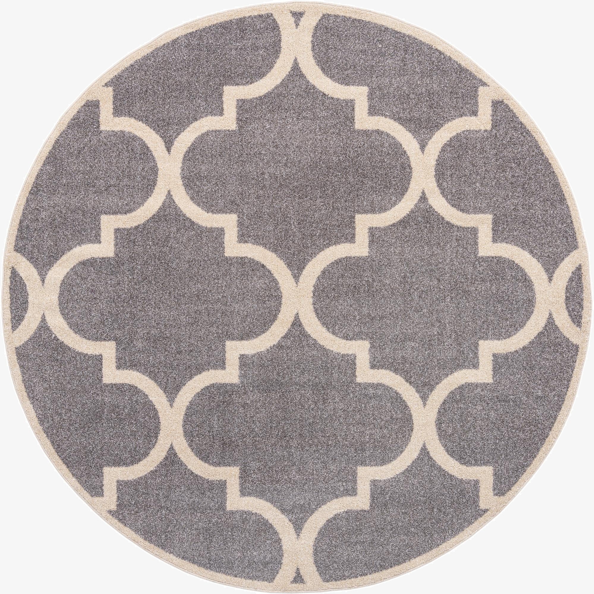  8' x 8' Lattice Round Rug