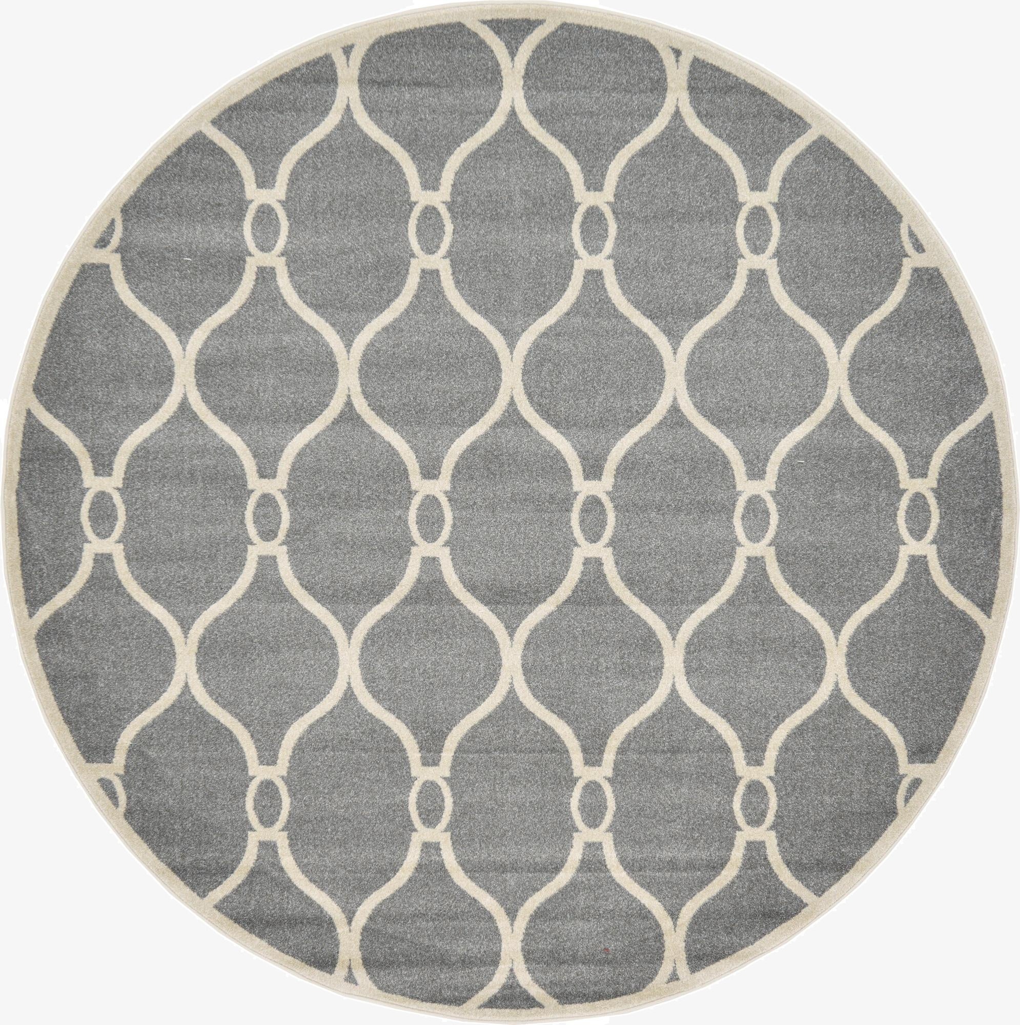  8' x 8' Lattice Round Rug