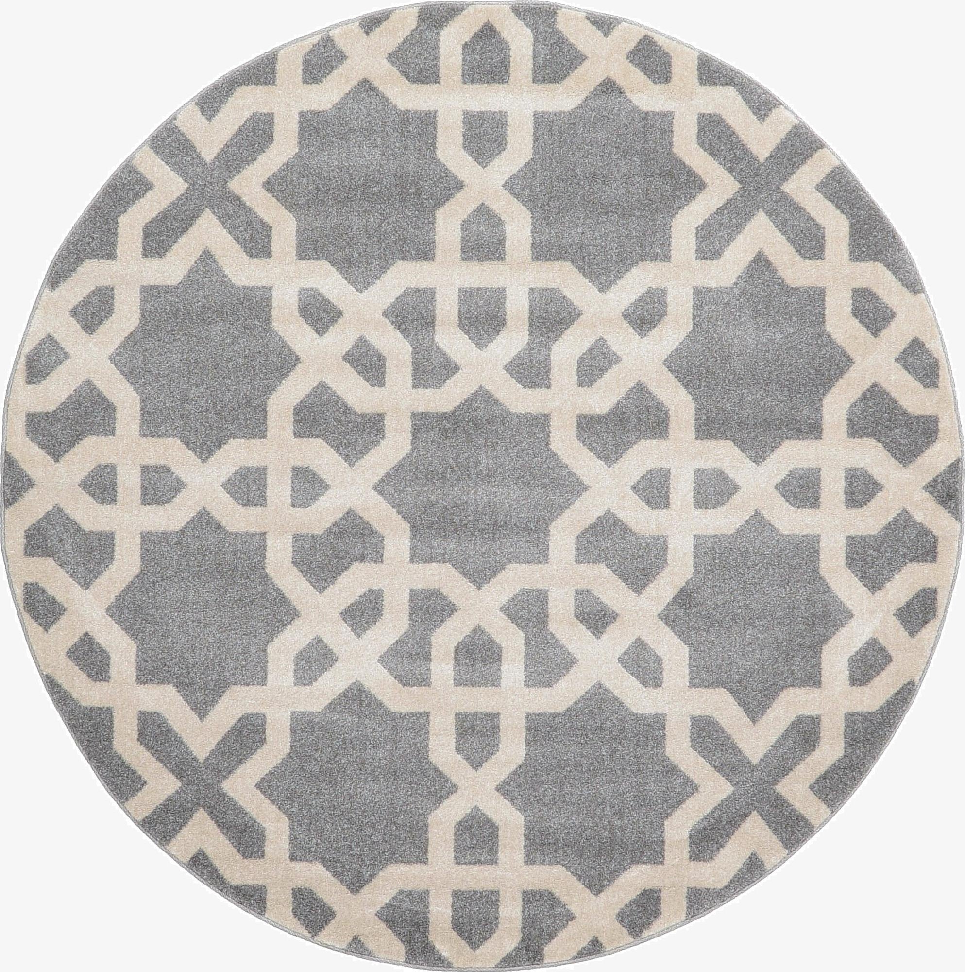 6' x 6' Lattice Round Rug