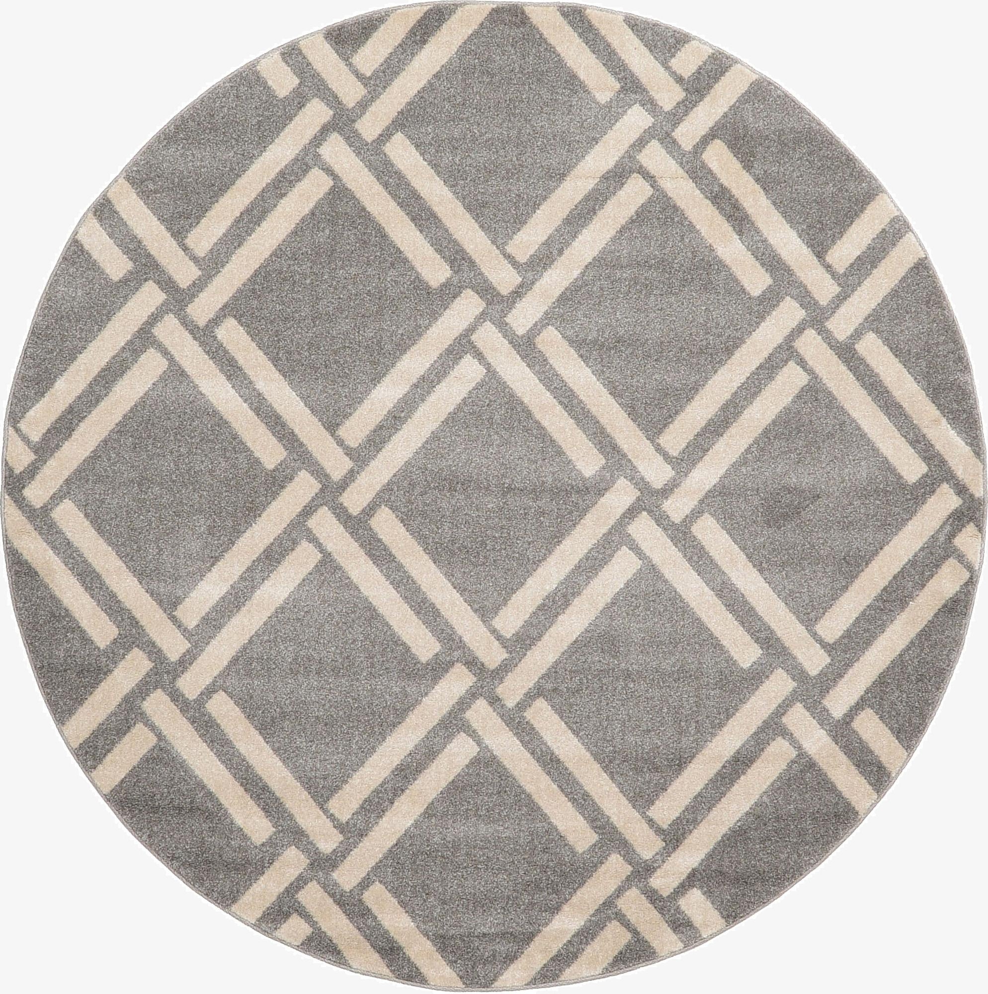  6' x 6' Lattice Round Rug