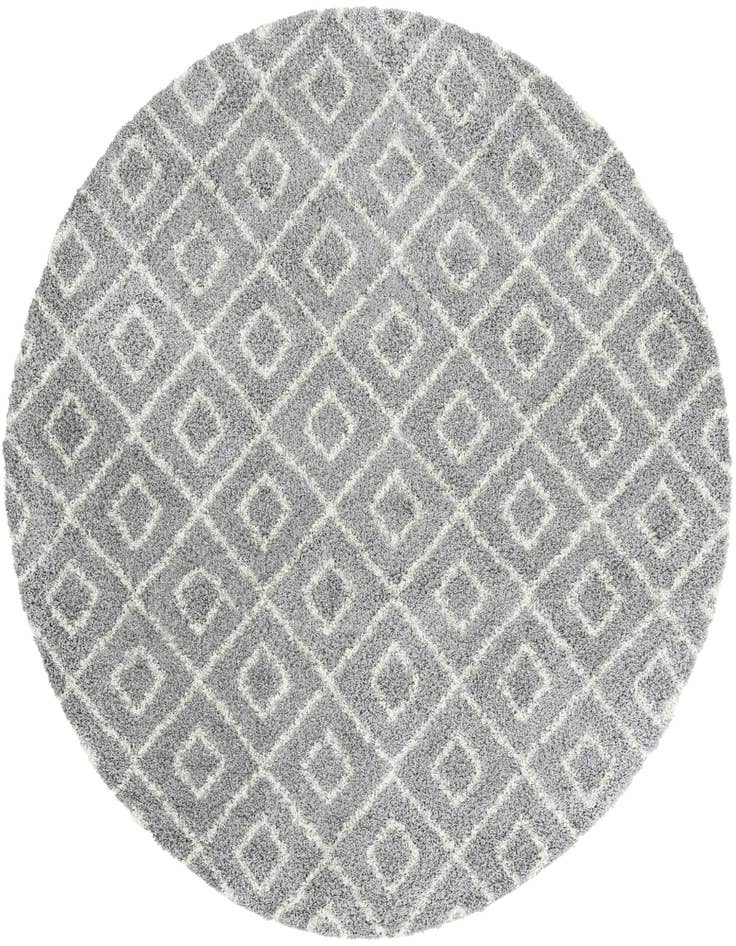 Detail image of  10' x 10' Lattice Shag Round Rug