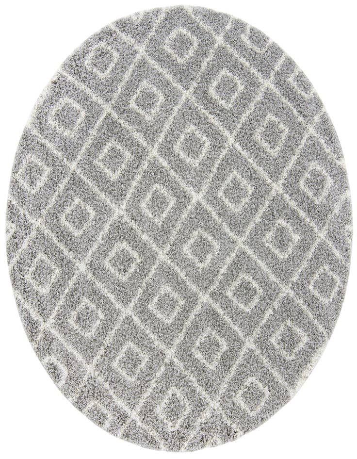 Detail image of  7' 10 x 7' 10 Lattice Shag Round Rug