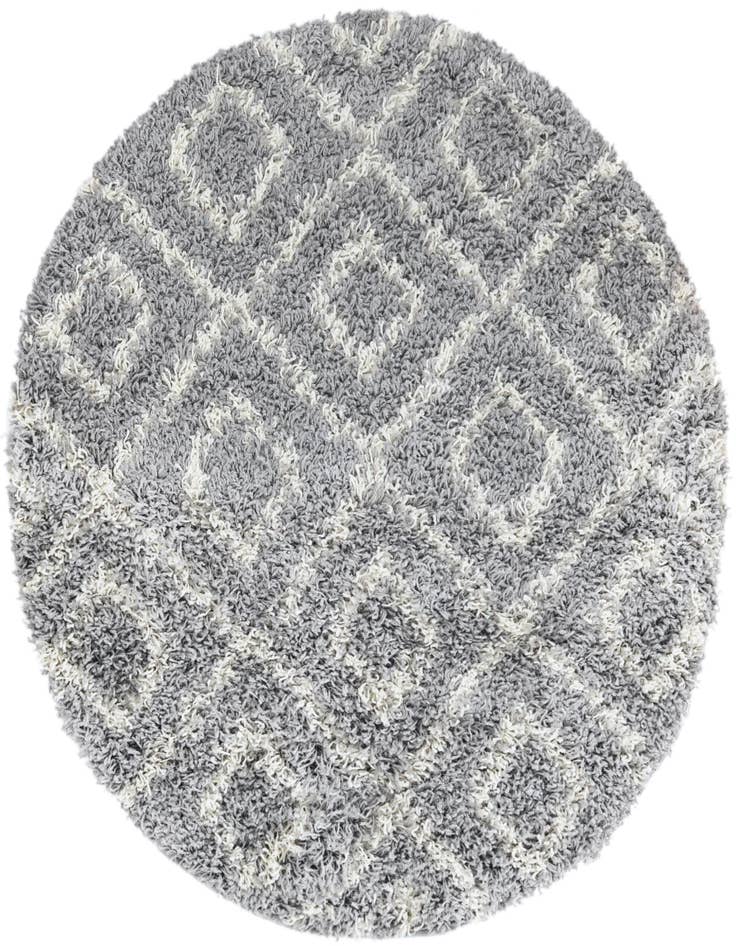Detail image of  3' 3 x 3' 3 Lattice Shag Round Rug