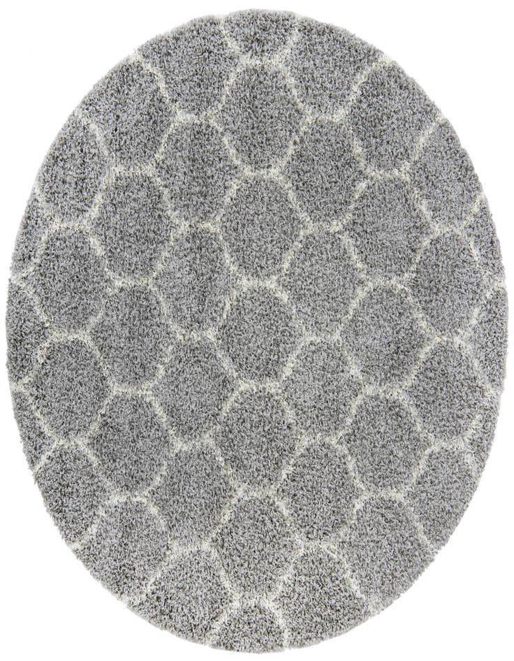 Detail image of  6' x 6' Lattice Shag Round Rug