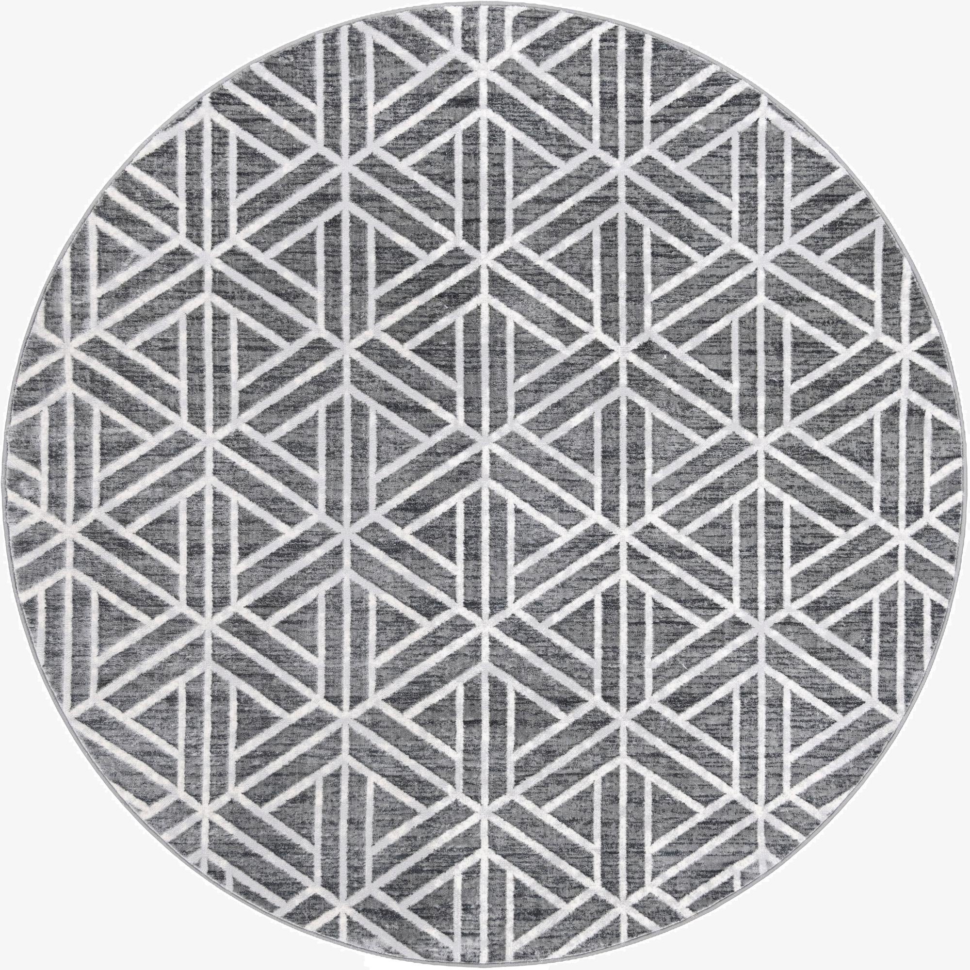 Primary image  8' x 8' Lattice Trellis Round Rug