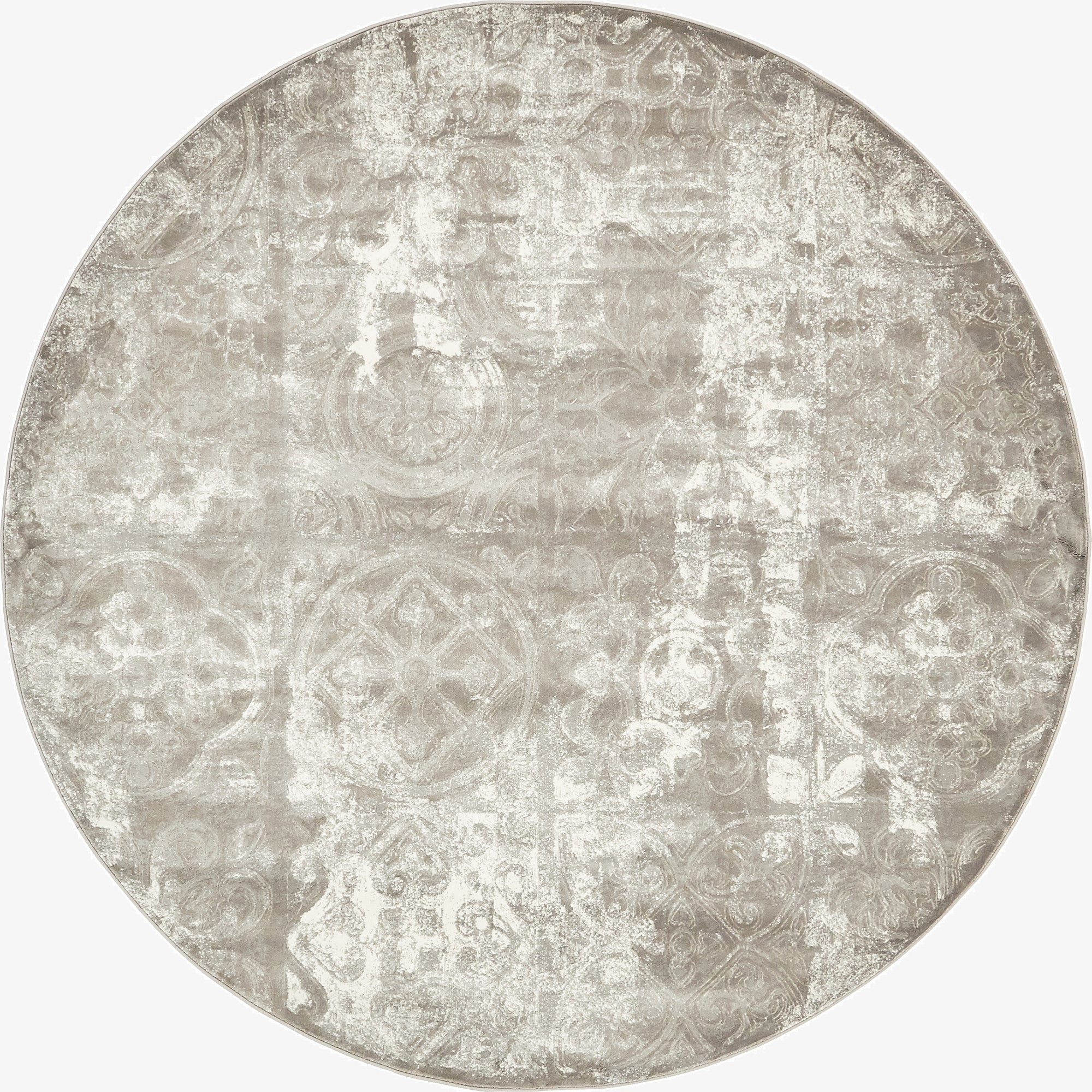  8' x 8' Modern Classical Round Rug