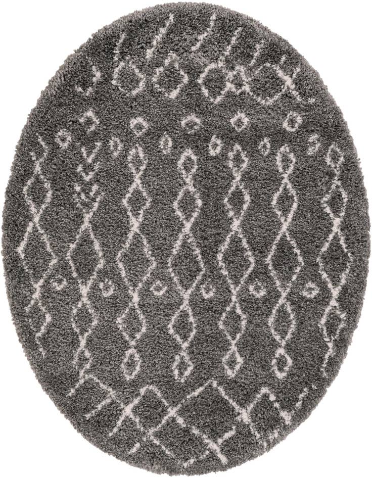 Detail image of  5' x 5' Moroccan Shag Round Rug