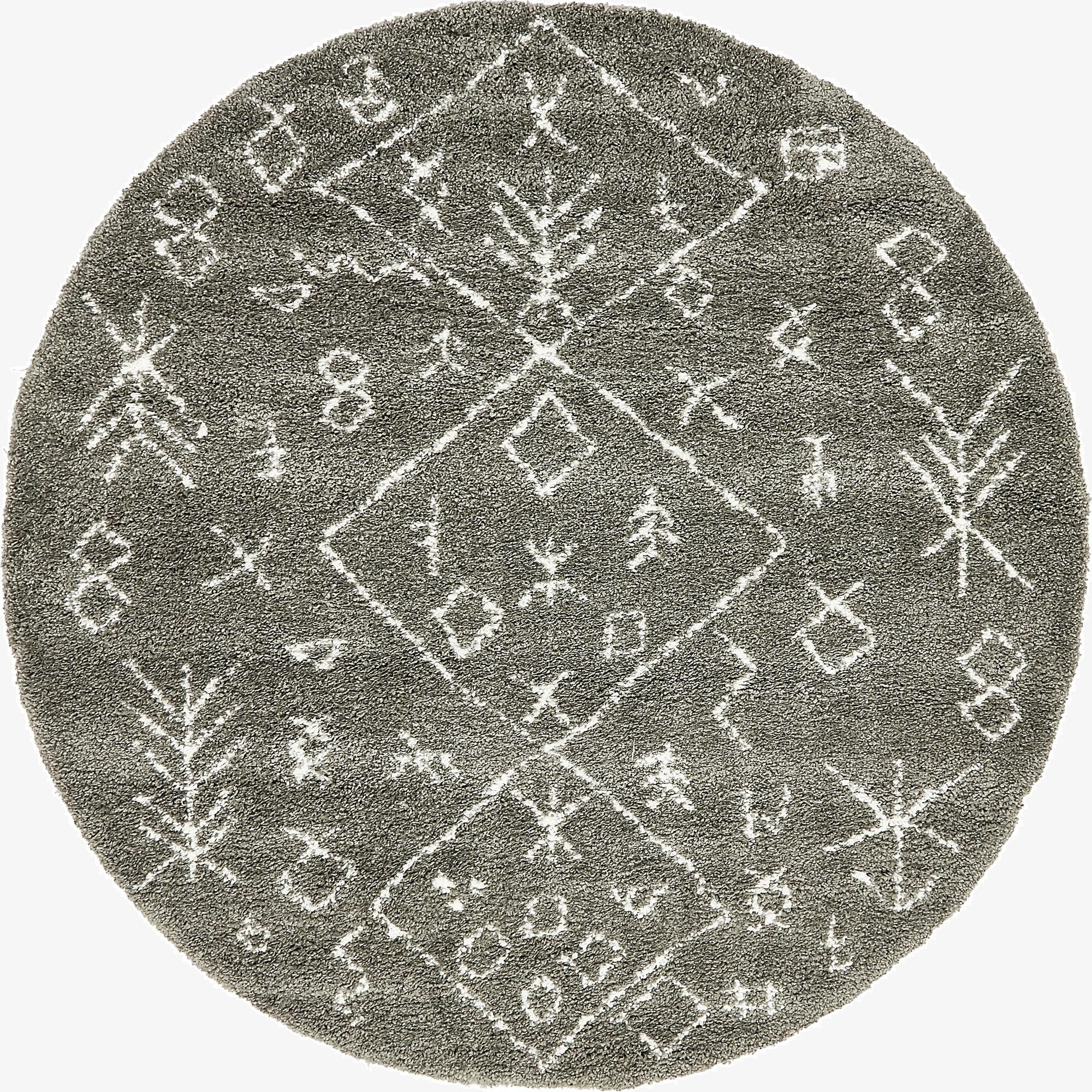  8' x 8' Moroccan Shag Round Rug