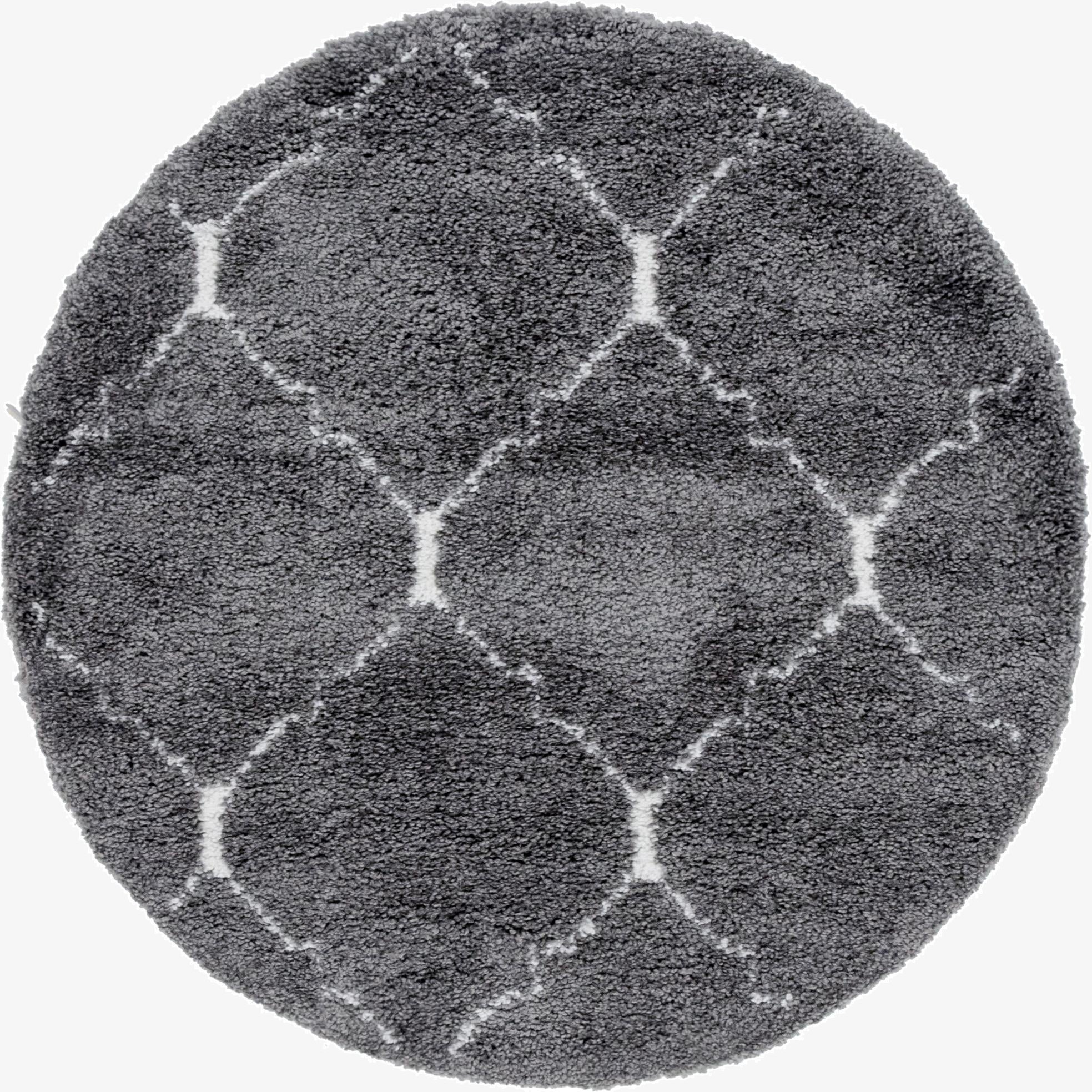  5' x 5' Moroccan Shag Round Rug
