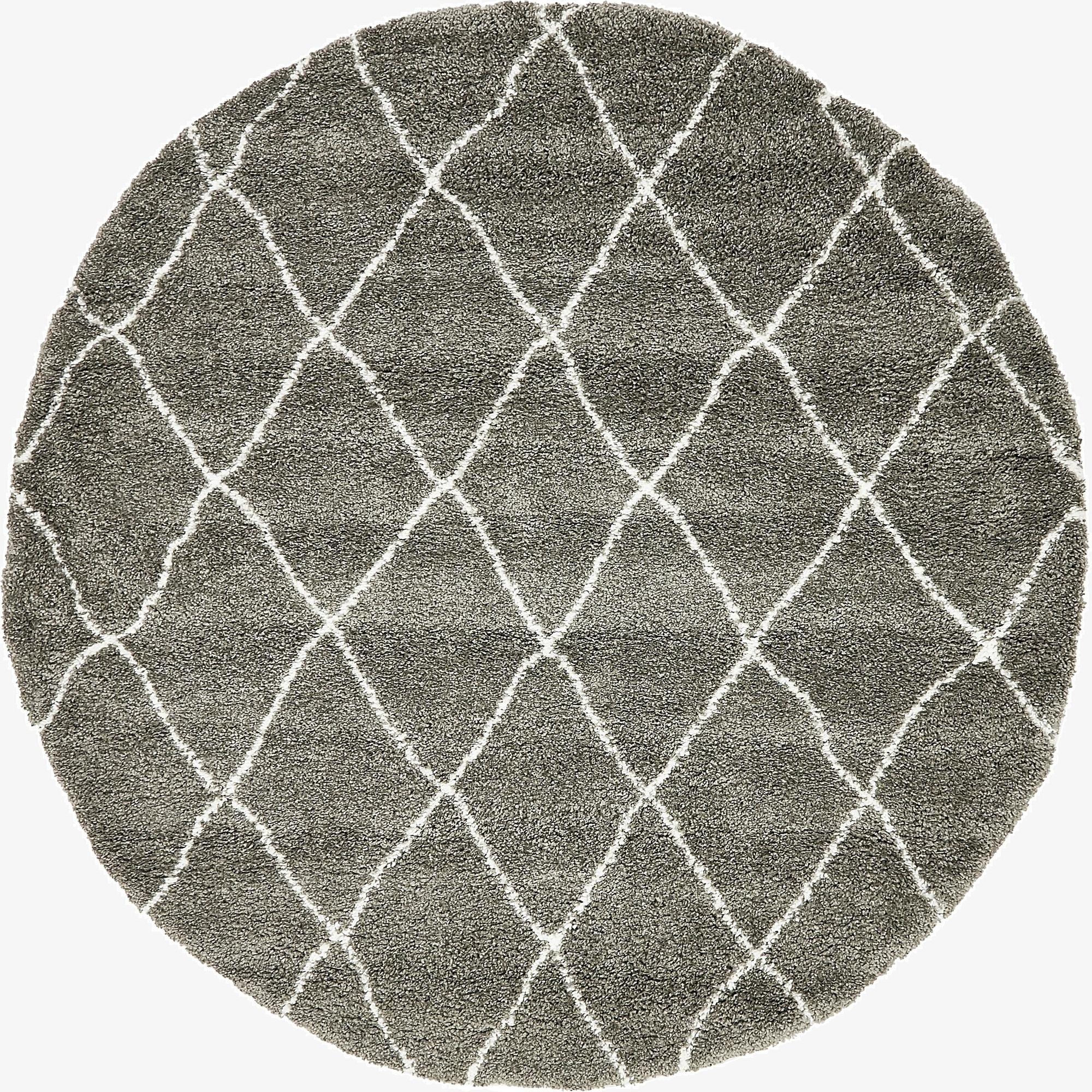  8' x 8' Moroccan Shag Round Rug
