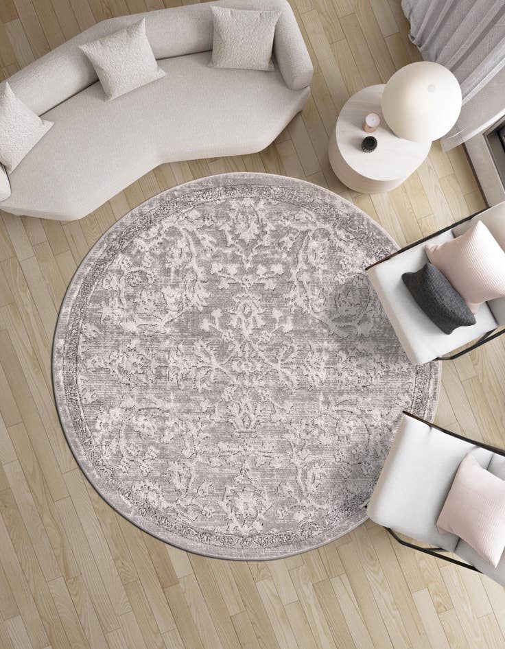 Detail image of  5' 3 x 5' 3 Oregon Round Rug