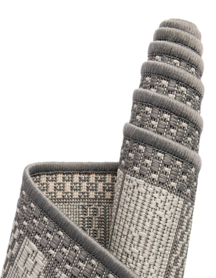 Detail image of  6' x 6'  Washable Border Indoor / Outdoor Round Rug