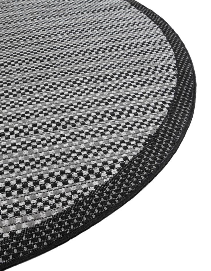 Detail image of  6' x 6'  Washable Border Indoor / Outdoor Round Rug