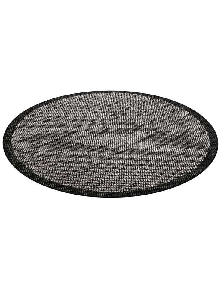 Detail image of  6' x 6'  Washable Border Indoor / Outdoor Round Rug