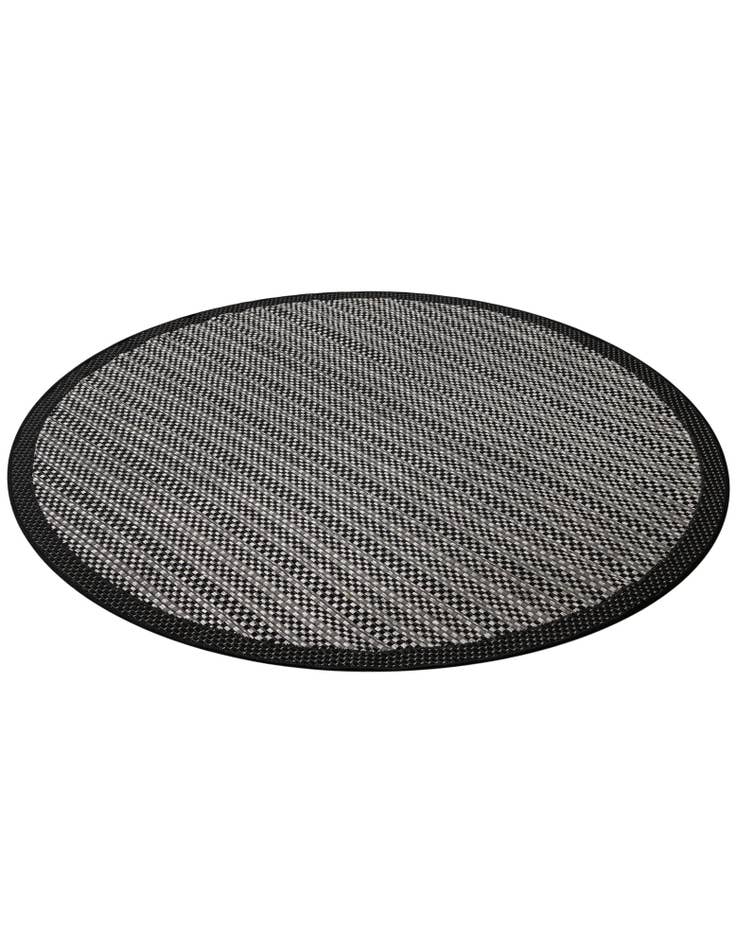 Detail image of  6' x 6'  Washable Border Indoor / Outdoor Round Rug