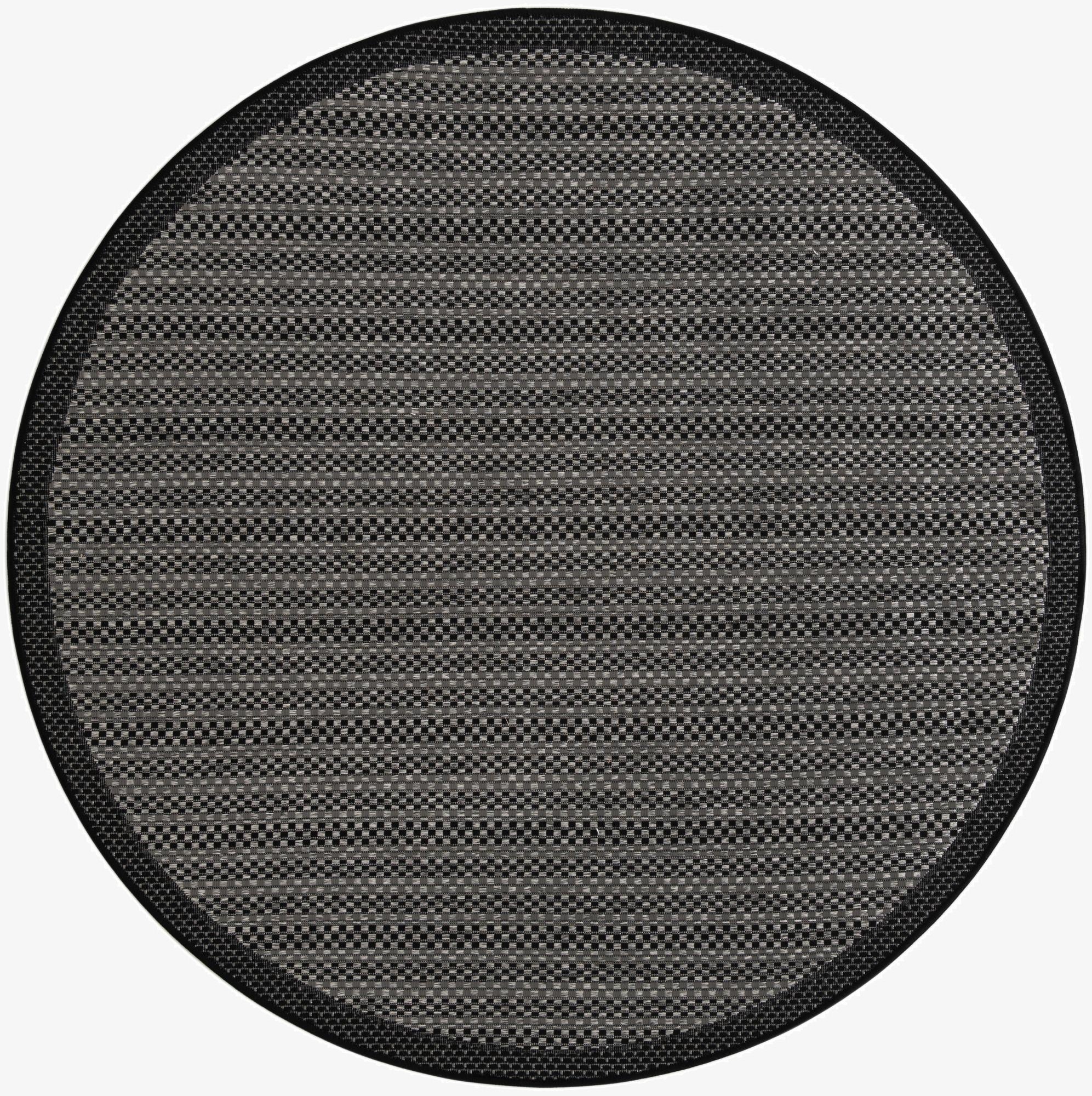  6' x 6'  Washable Border Indoor / Outdoor Round Rug