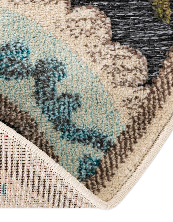 Detail image of  6' x 6'  Washable Casablanca Indoor / Outdoor Round Rug