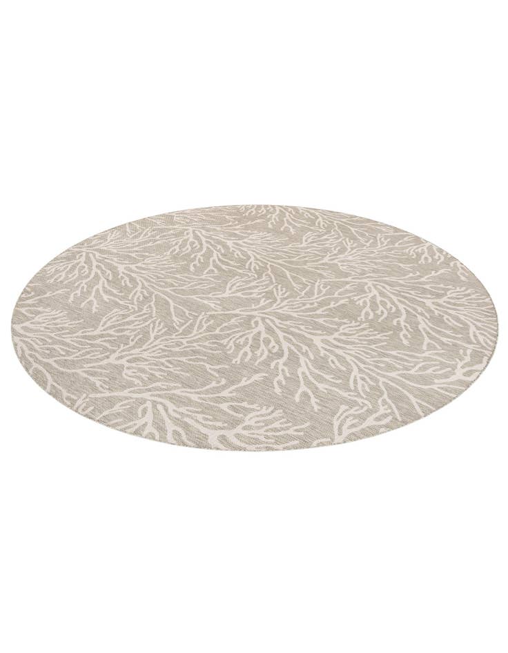 Detail image of  12' x 12'  Washable Coastal Indoor / Outdoor Round Rug