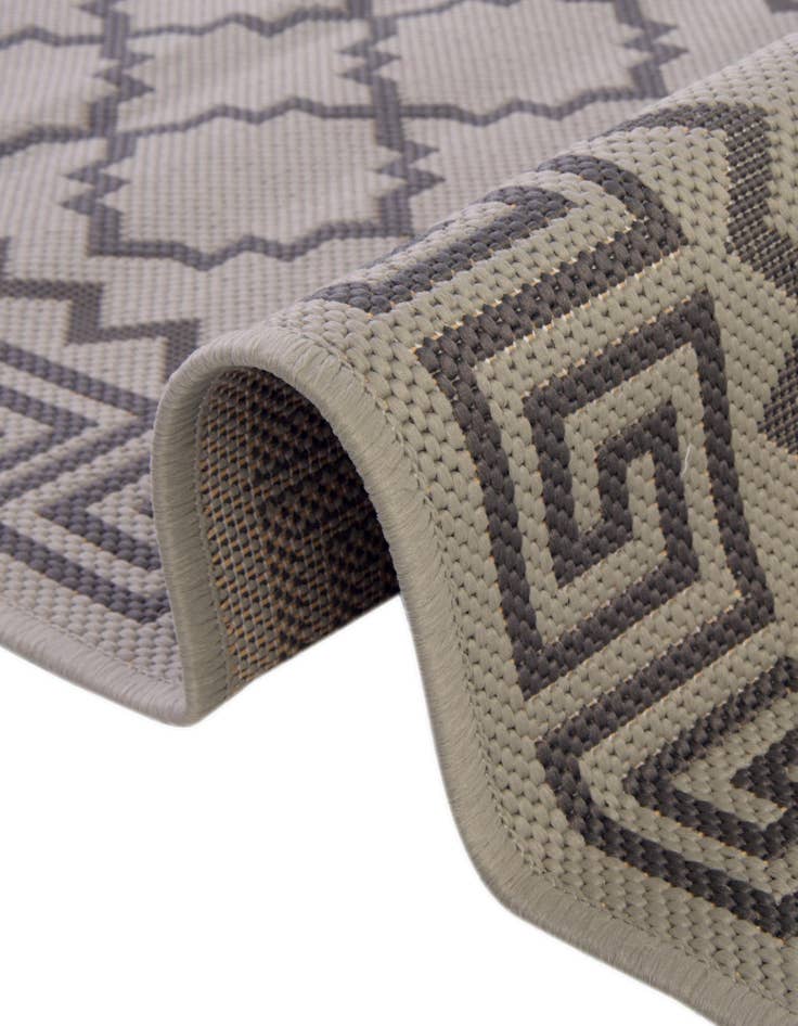 Detail image of  6' x 6'  Washable Lattice Indoor / Outdoor Round Rug