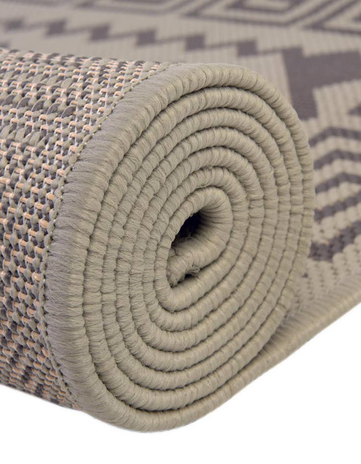 Detail image of  6' x 6'  Washable Lattice Indoor / Outdoor Round Rug