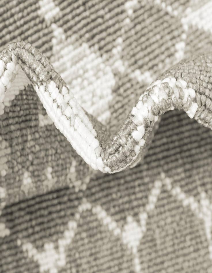 Detail image of  7' x 7'  Washable Lattice Indoor / Outdoor Round Rug