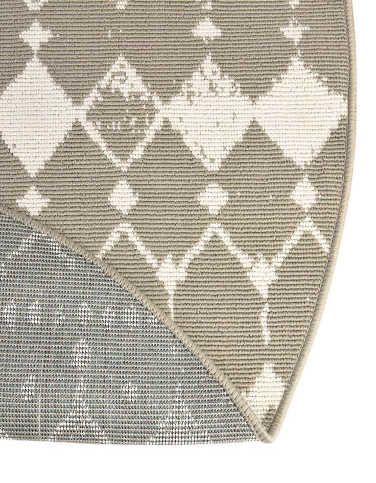 Detail image of  7' x 7'  Washable Lattice Indoor / Outdoor Round Rug