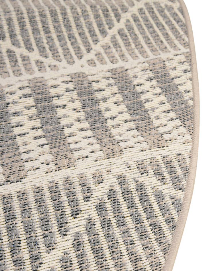 Detail image of  7' 10 x 7' 10  Washable Lattice Indoor / Outdoor Round Rug