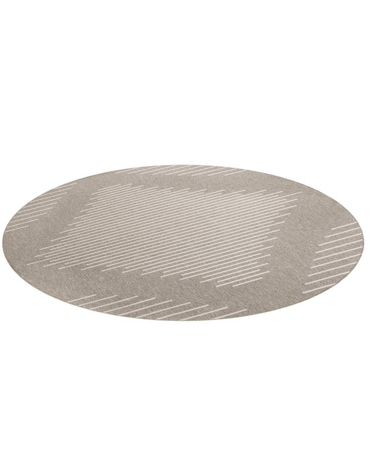 Detail image of  13' x 13'  Washable Modern Indoor / Outdoor Round Rug