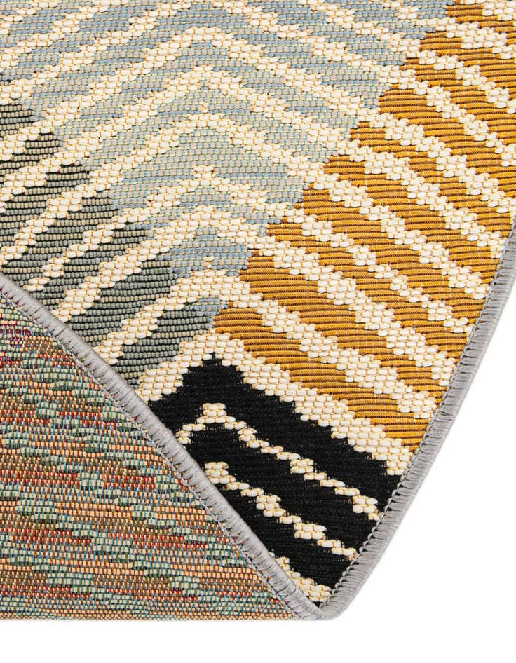 Detail image of  3' x 3'  Washable Modern Indoor / Outdoor Round Rug