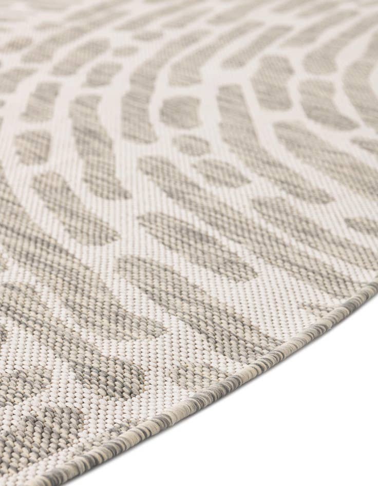 Detail image of  6' x 6'  Washable Modern Indoor / Outdoor Round Rug